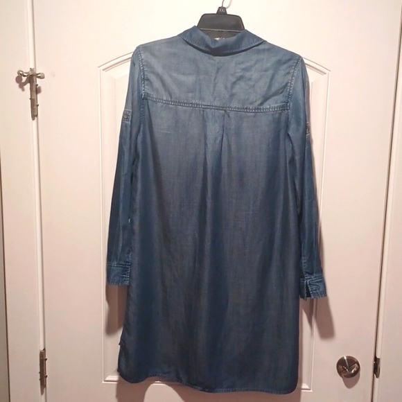 Cloth and Stone chambray tunic dress, denim look, size Small - Picture 2 of 9
